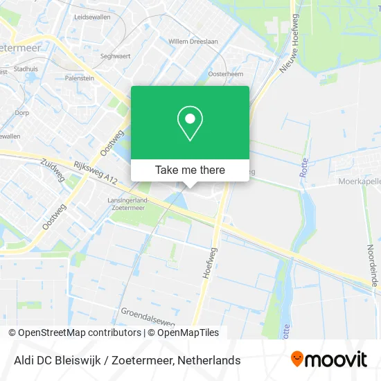 Aldi DC Bleiswijk / Zoetermeer map