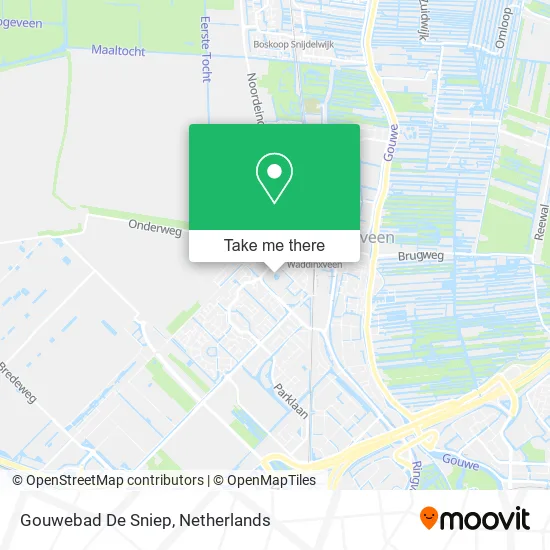 Gouwebad De Sniep map