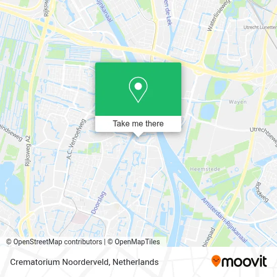 Crematorium Noorderveld map