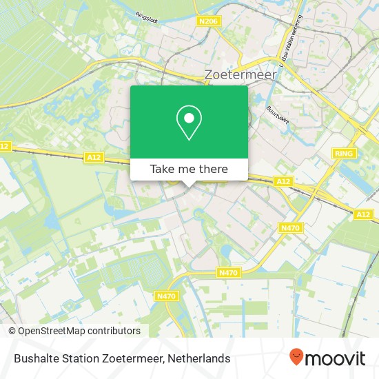 Bushalte Station Zoetermeer Karte