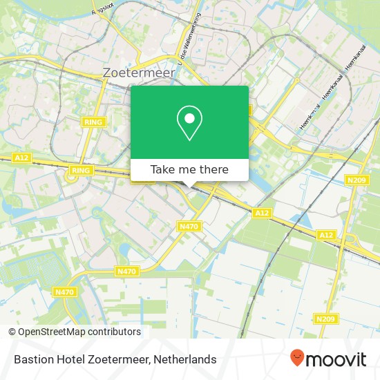 Bastion Hotel Zoetermeer map