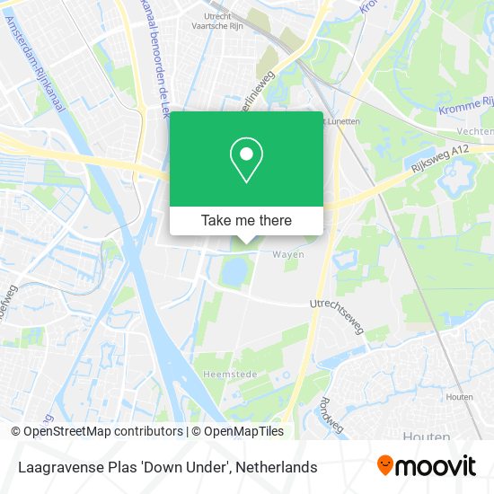 Laagravense Plas 'Down Under' map