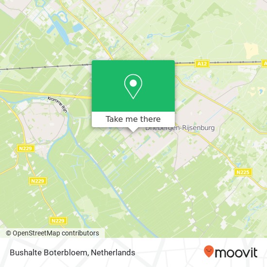 Bushalte Boterbloem map