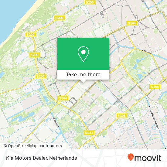 Kia Motors Dealer map