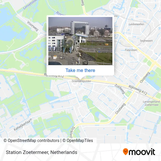 Station Zoetermeer map