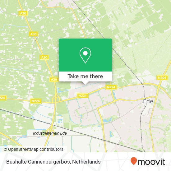 Bushalte Cannenburgerbos map