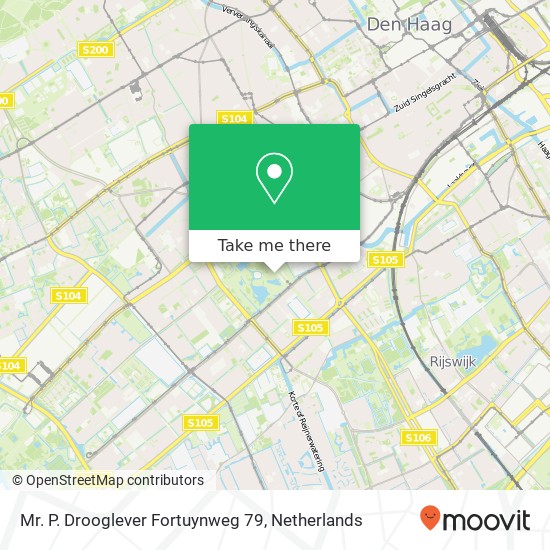 Mr. P. Drooglever Fortuynweg 79 map