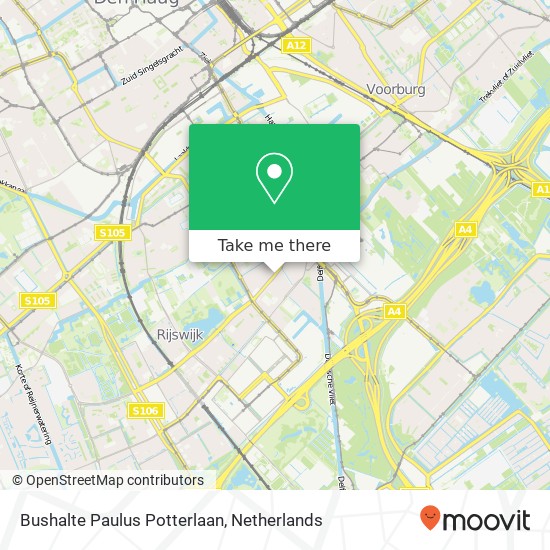 Bushalte Paulus Potterlaan map