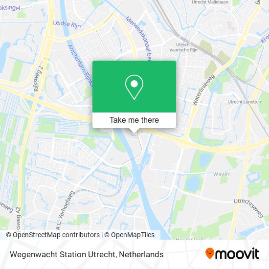 Wegenwacht Station Utrecht map
