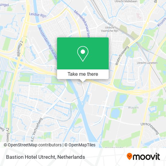 Bastion Hotel Utrecht map