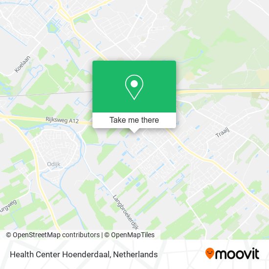 Health Center Hoenderdaal map