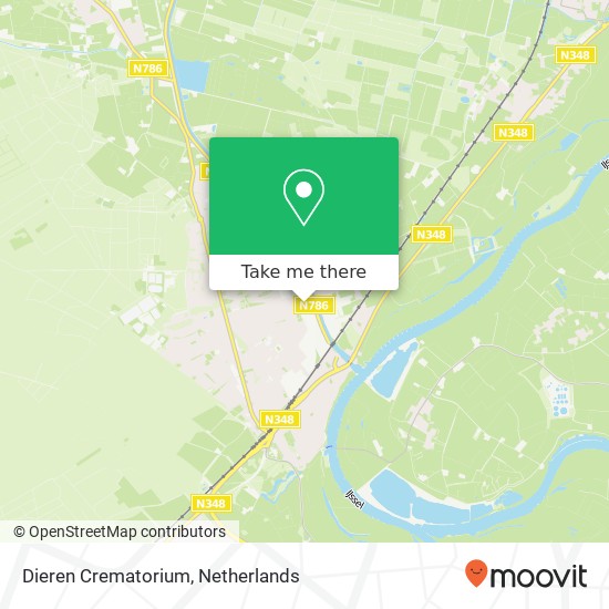 Dieren Crematorium map