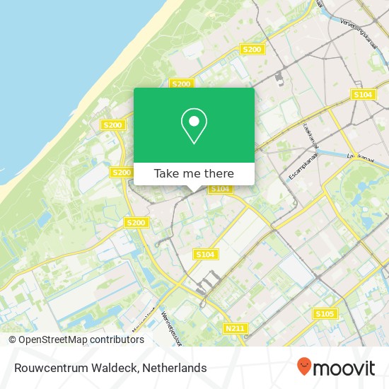 Rouwcentrum Waldeck map