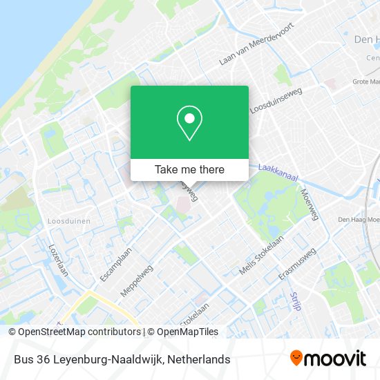 Bus 36 Leyenburg-Naaldwijk map