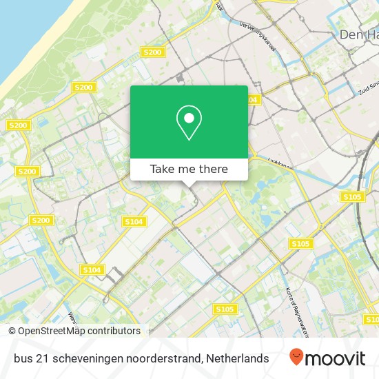 bus 21 scheveningen noorderstrand map