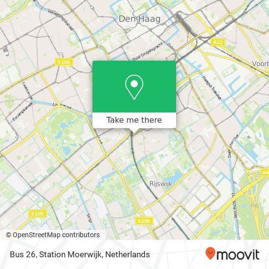 Bus 26, Station Moerwijk map