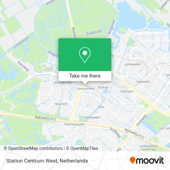 Station Centrum West map