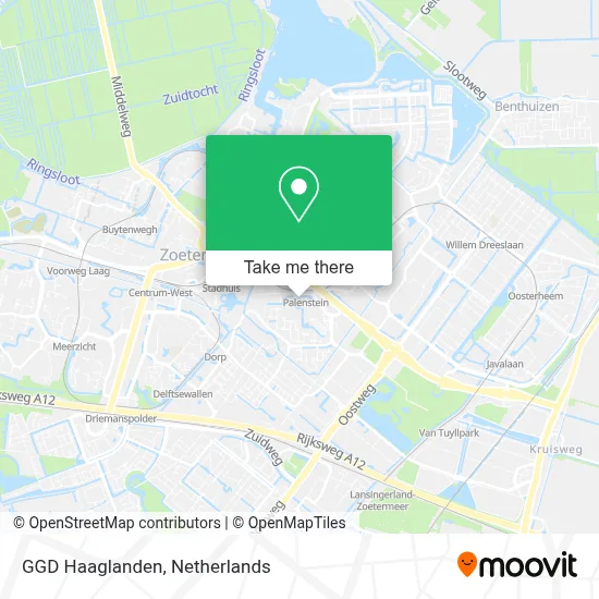 GGD Haaglanden map
