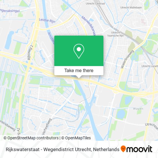 Rijkswaterstaat - Wegendistrict Utrecht map
