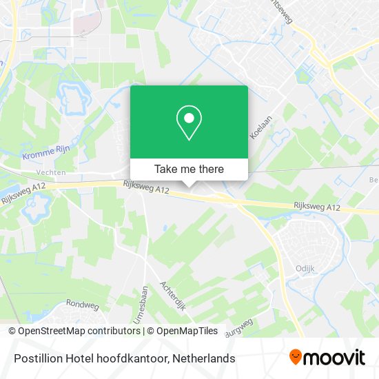 Postillion Hotel hoofdkantoor map