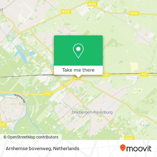 Arnhemse bovenweg map