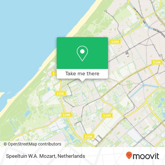 Speeltuin W.A. Mozart map