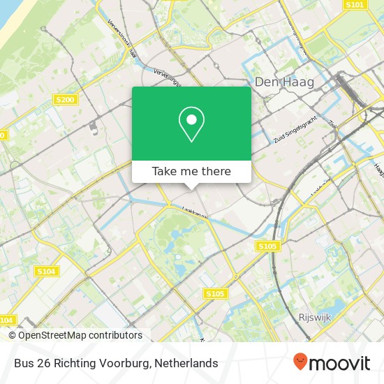 Bus 26 Richting Voorburg map