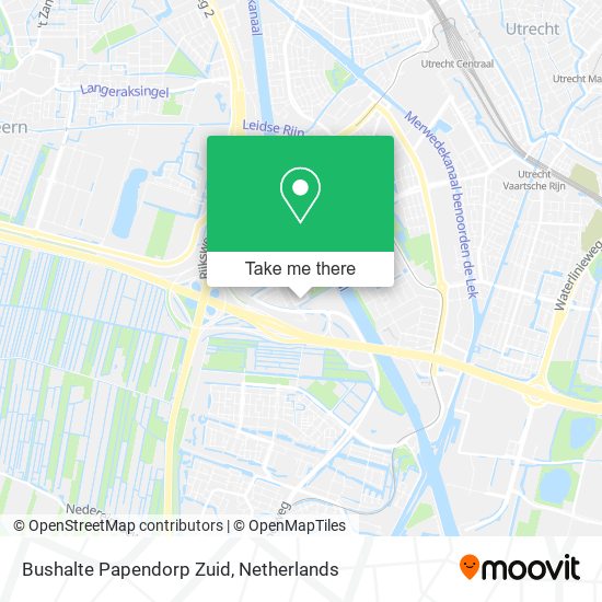 Bushalte Papendorp Zuid Karte