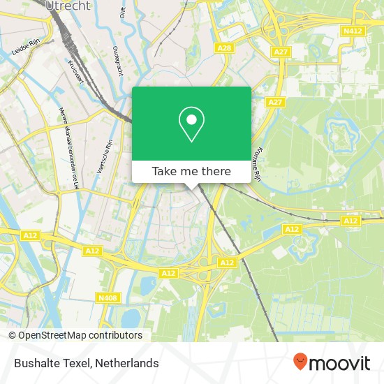 Bushalte Texel map