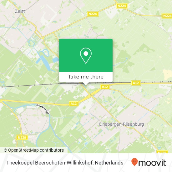 Theekoepel Beerschoten-Willinkshof Karte