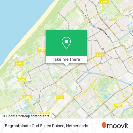 Begraafplaats Oud Eik en Duinen map