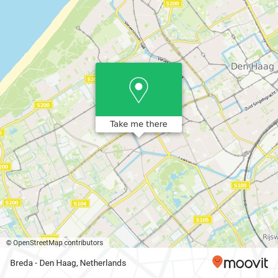 Breda - Den Haag map