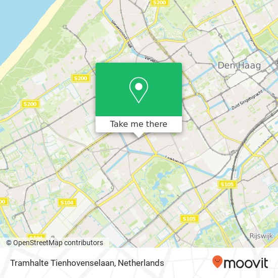 Tramhalte Tienhovenselaan map