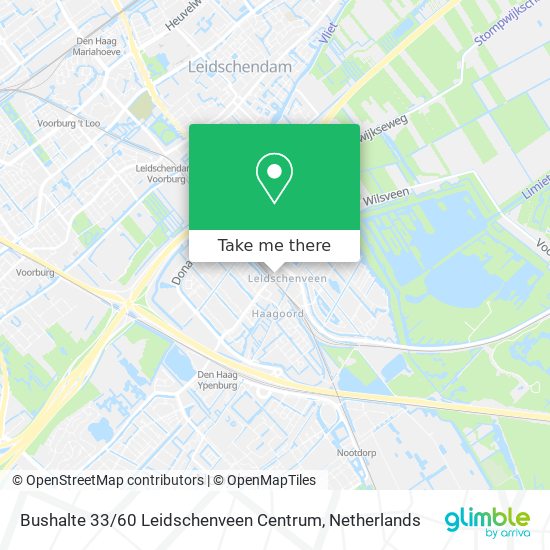 Bushalte 33 / 60 Leidschenveen Centrum map