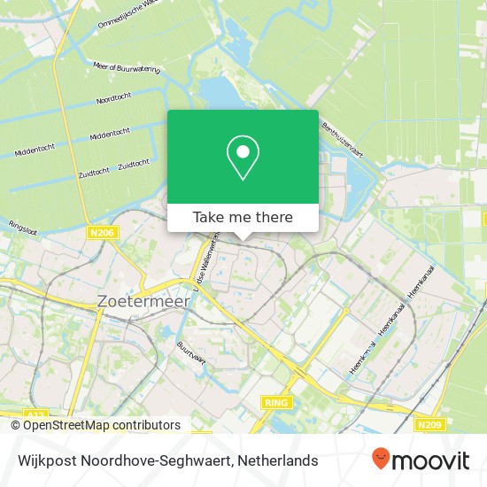 Wijkpost Noordhove-Seghwaert map