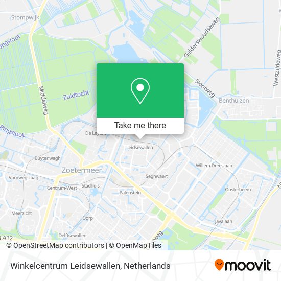 Winkelcentrum Leidsewallen map