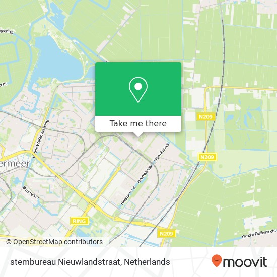 stembureau Nieuwlandstraat map