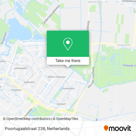 Poortugaalstraat 238 map