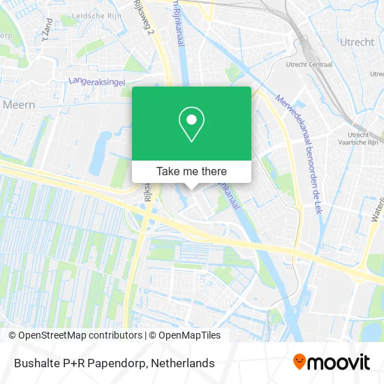 Bushalte P+R Papendorp map