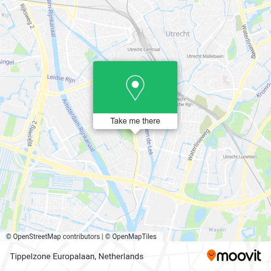 Tippelzone Europalaan map