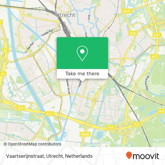 Vaartserijnstraat, Utrecht map