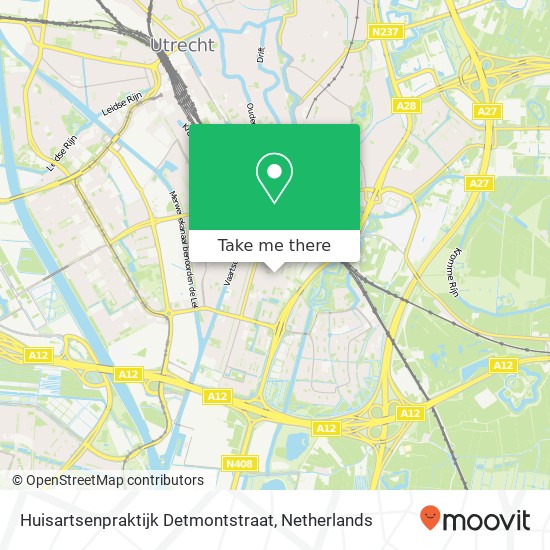 Huisartsenpraktijk Detmontstraat Karte