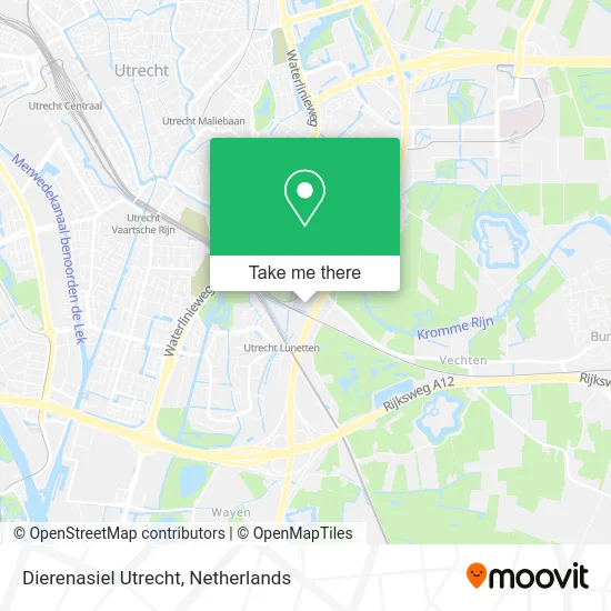 Dierenasiel Utrecht map