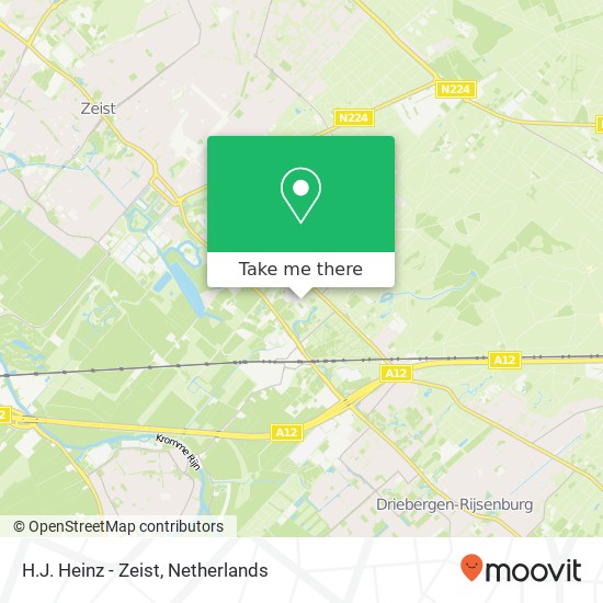 H.J. Heinz - Zeist map