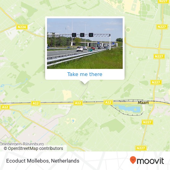 Ecoduct Mollebos map