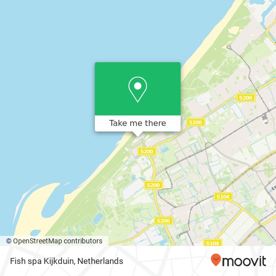 Fish spa Kijkduin map