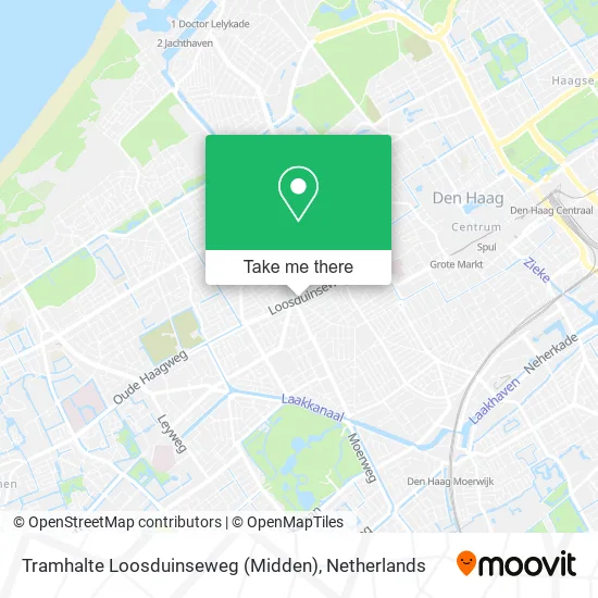 Tramhalte Loosduinseweg (Midden) map