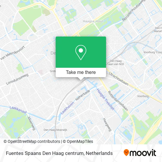 Fuentes Spaans Den Haag centrum Karte
