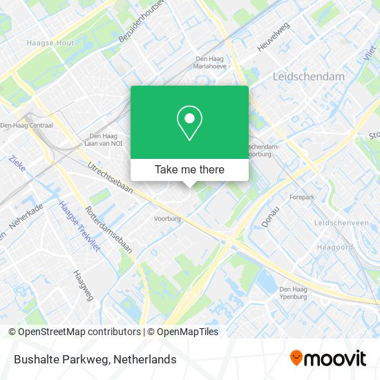 Bushalte Parkweg map