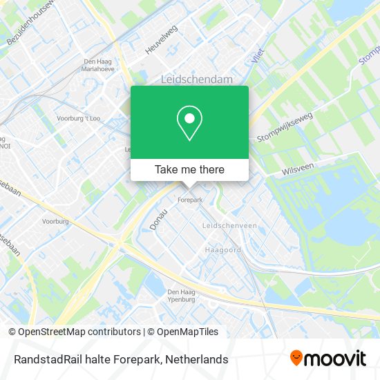 RandstadRail halte Forepark map